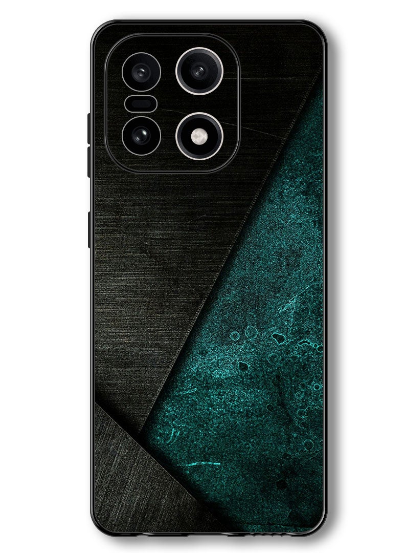 Theodor Case Compatible with OnePlus 15 6.78 Inch Protection Shockproof Bumper Cover Black Dark Green Pattern - Image 1